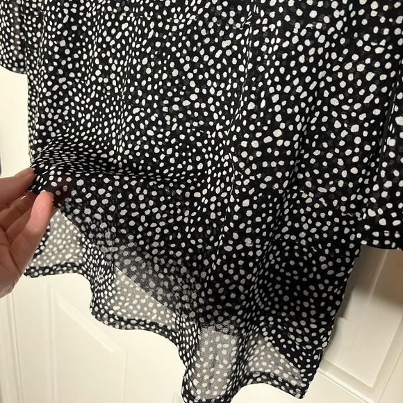 Alfani Women sheer lined black with white dots size 1X - Picture 15 of 16